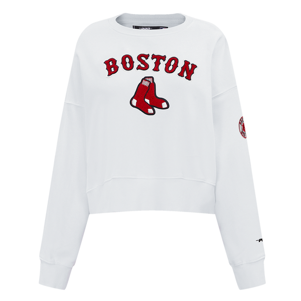 BOSTON RED SOX CLASSIC FLC CREWNECK (WHITE) – Pro Standard