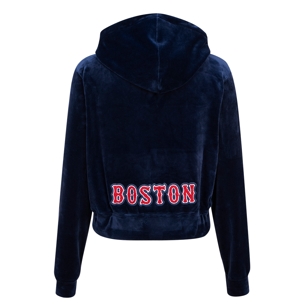 Women's Pro Standard Navy Boston Red Sox Classic Fleece Pullover Hoodie Size: Extra Small