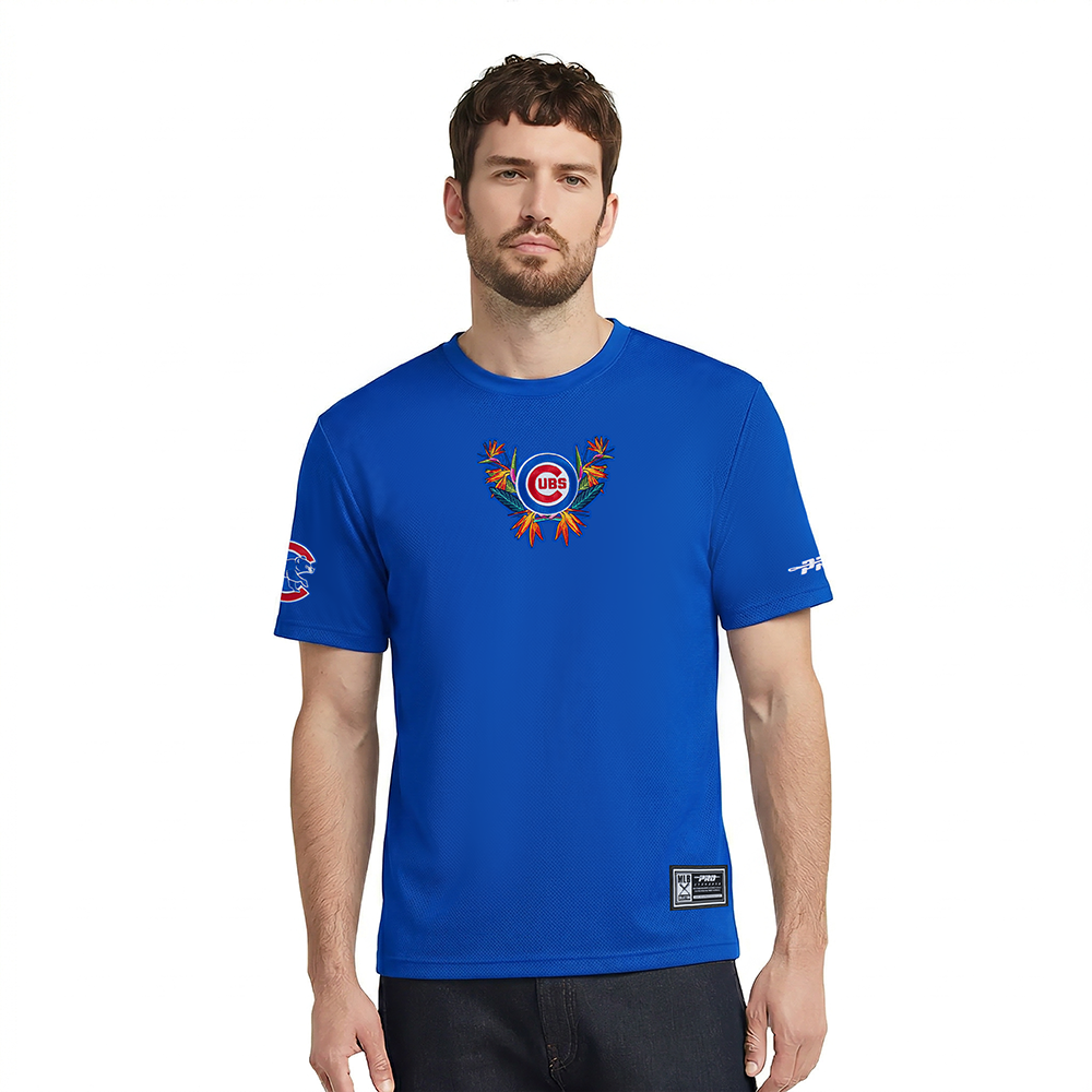 MLB CHICAGO CUBS PARADISE MEN'S S/S TOP (ROYAL BLUE)