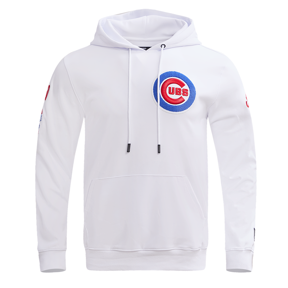CHICAGO CUBS CLASSIC CHENILLE DK PO HOODIE (WHITE)