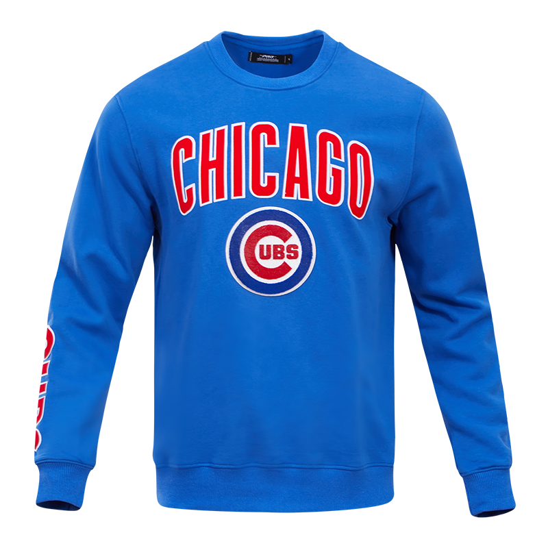 Chicago Cubs Hot Dog Crewneck Sweatshirt - Gray, Size L, Gildan MLB Baseball
