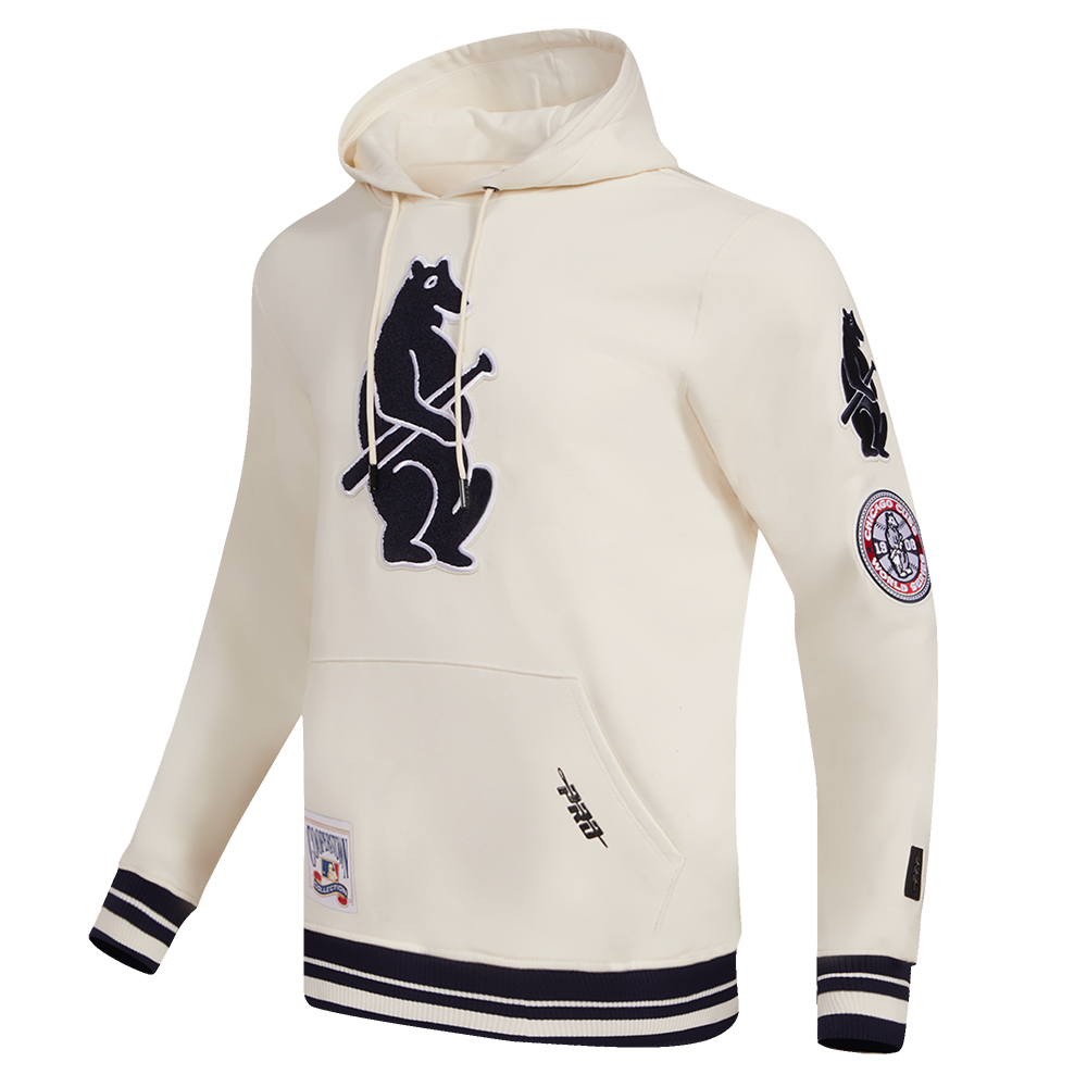 CHICAGO BEARS RETRO CLASSIC FLC PO HOODIE (EGGSHELL/ MIDNIGHT NAVY) – Pro  Standard