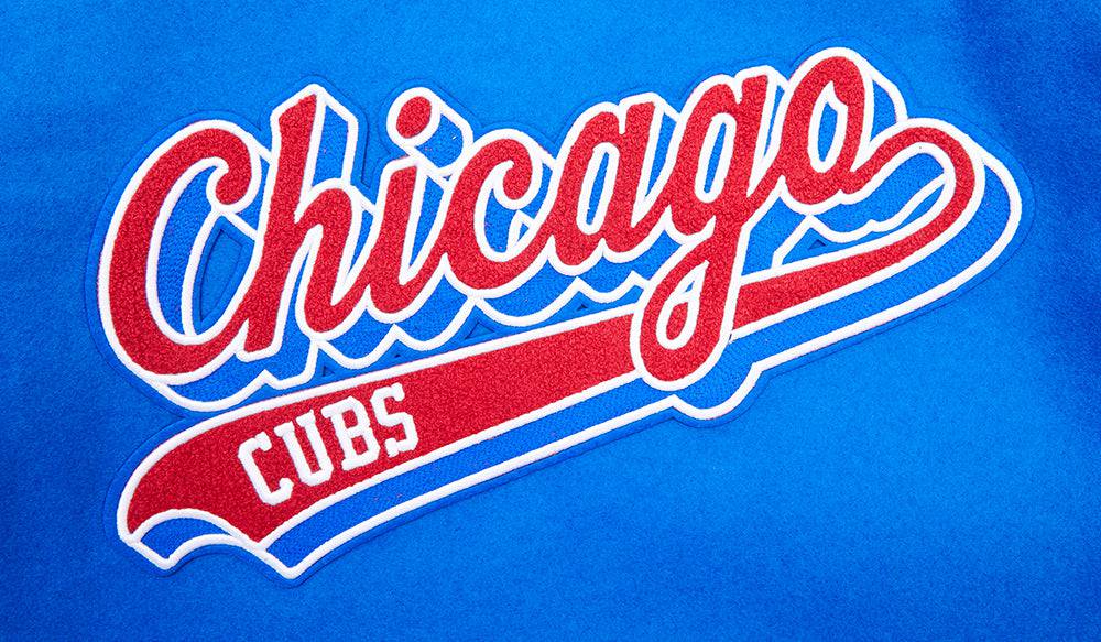 Cubs Writing MLB CHICAGO CUBS SCRIPT TAIL MEN'S RIB WOOL VARSITY (ROYAL BLUE/RED ...