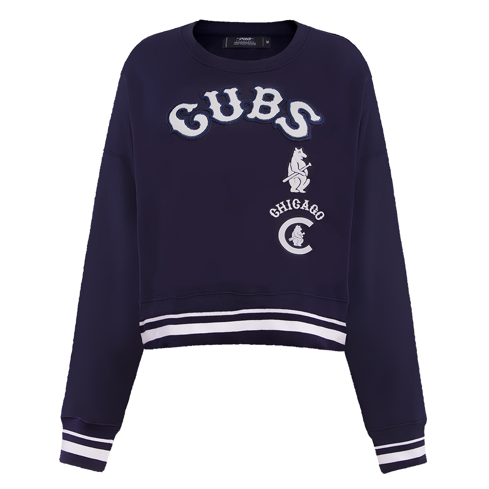 MLB CHICAGO CUBS RETRO CLASSIC WOMEN S RIB CREWNECK MIDNIGHT NAVY Pro Standard