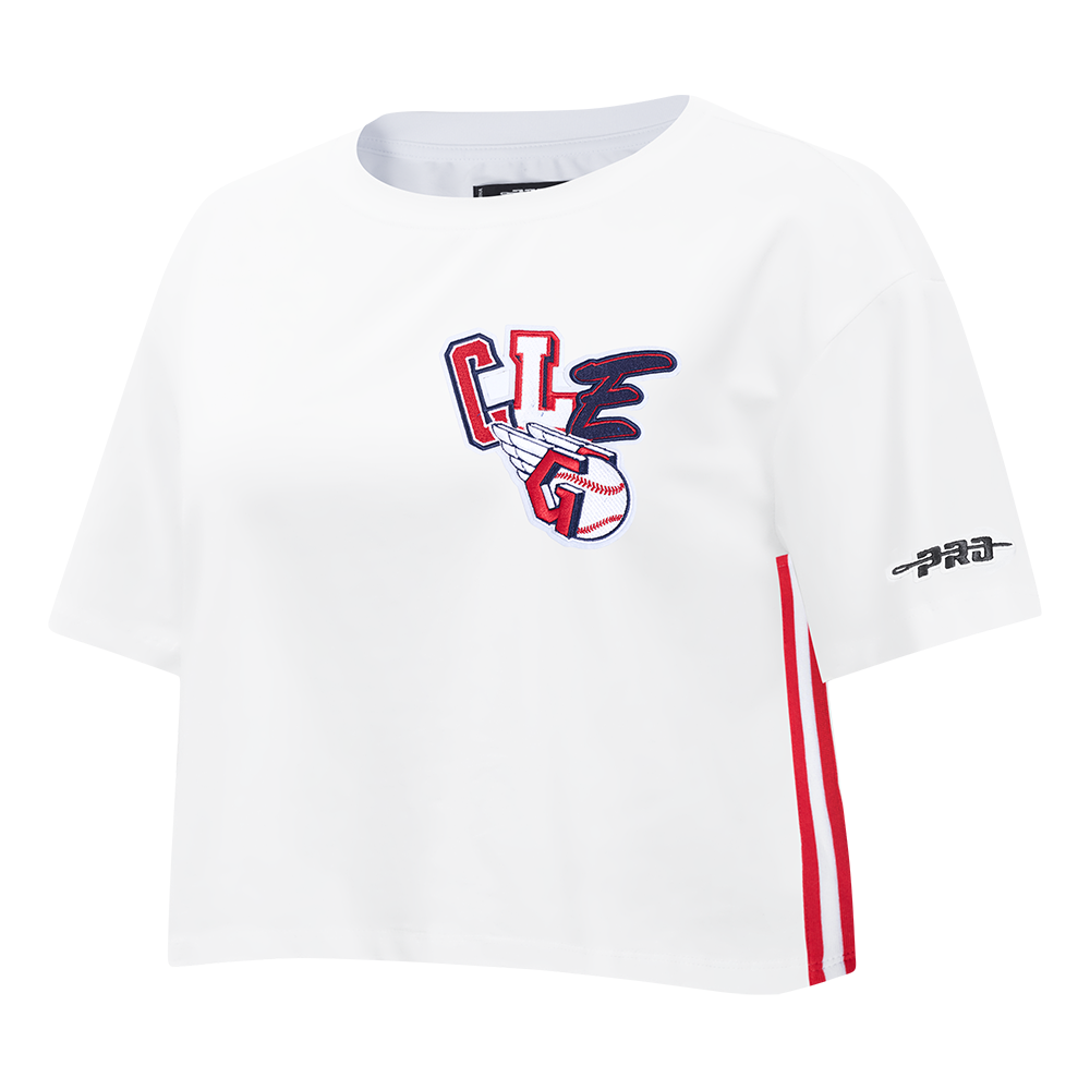 MLB CLEVELAND GUARDIANS CITY RANSOM WOMEN'S SJ BOXY TEE (WHITE)