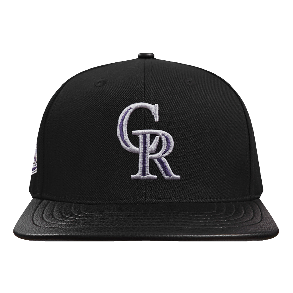 MLB COLORADO ROCKIES SCRIPT TAIL WOOL STRAPBACK (BLACK) – Pro Standard