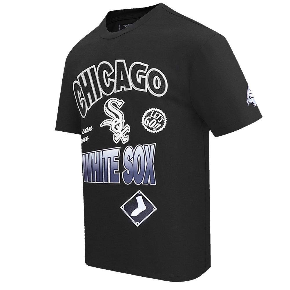 MLB CHICAGO WHITE SOX TURN IT UP MEN'S CJ DROP SHOULDER TEE (BLACK)