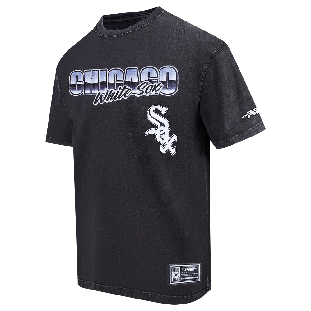 MLB CHICAGO WHITE SOX CHROME MEN'S CJ DROP SHOULDER TEE (WASHED BLACK)