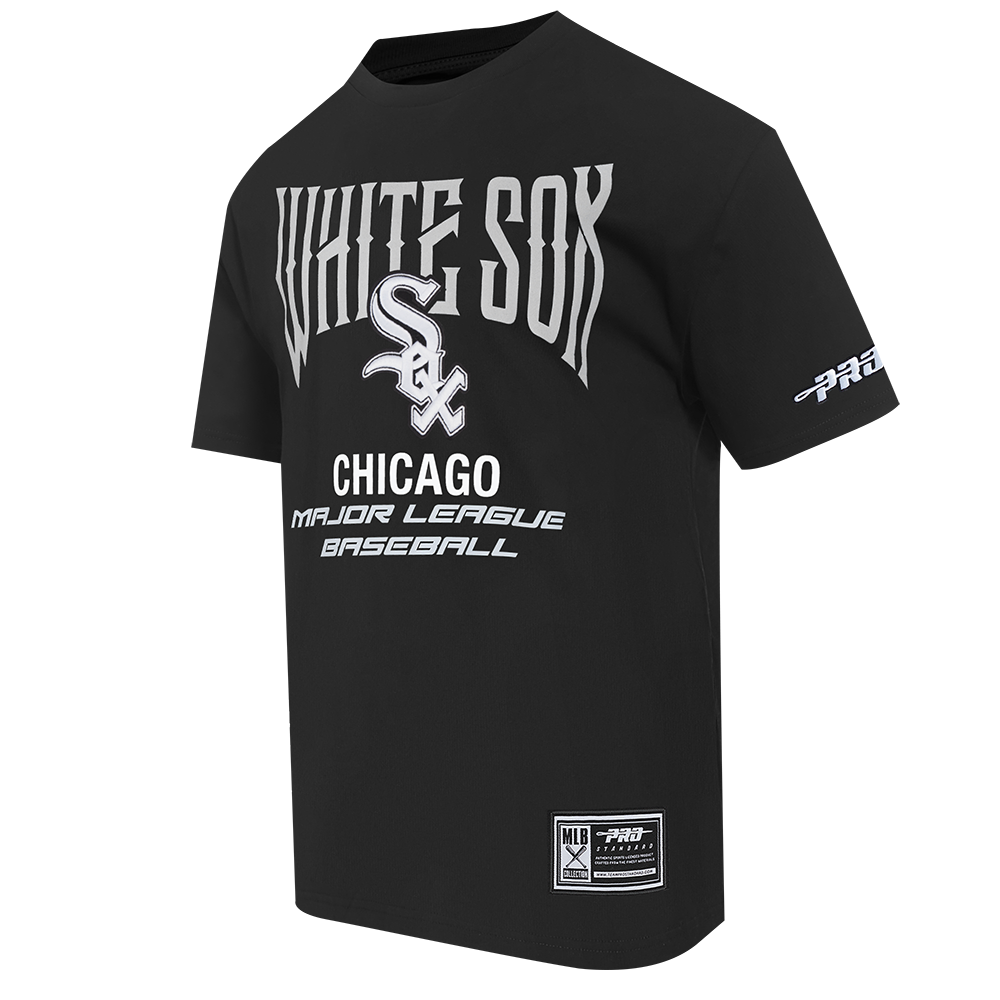 MLB CHICAGO WHITE SOX CITY TOUR 2.0 MEN'S COTTON JERSEY DROP SHOULDER TOP (BLACK)