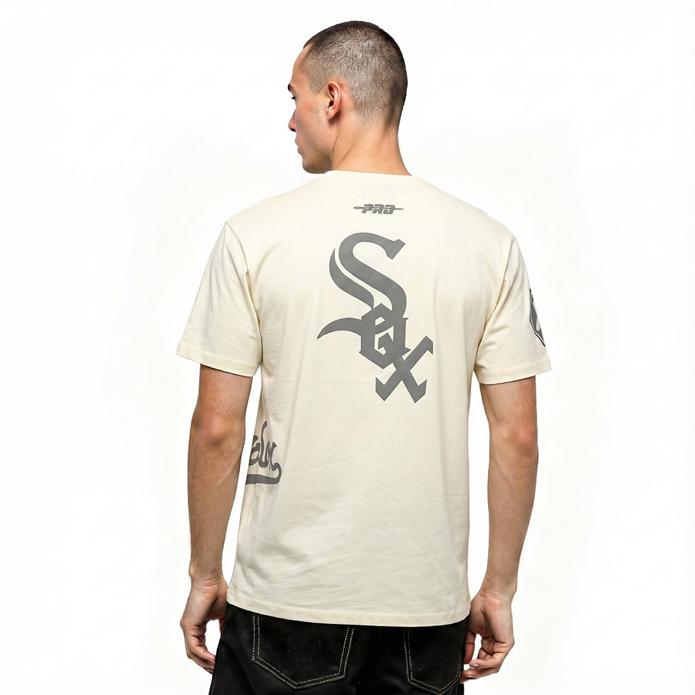 MLB CHICAGO WHITE SOX STREET TEAM MEN'S CJ DROP SHOULDER TEE (EGGSHELL)
