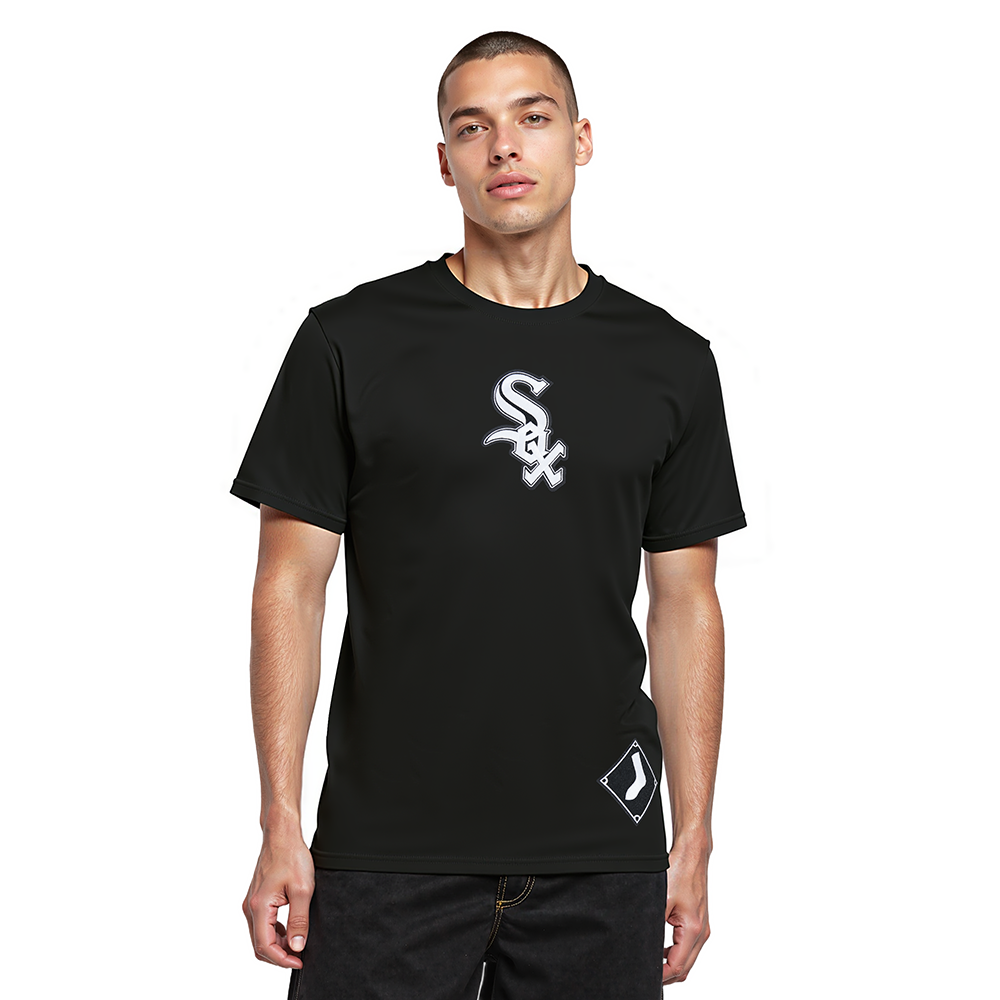 MLB CHICAGO WHITE SOX WINGSPAN MEN'S CJ DROP SHOULDER TEE (BLACK)