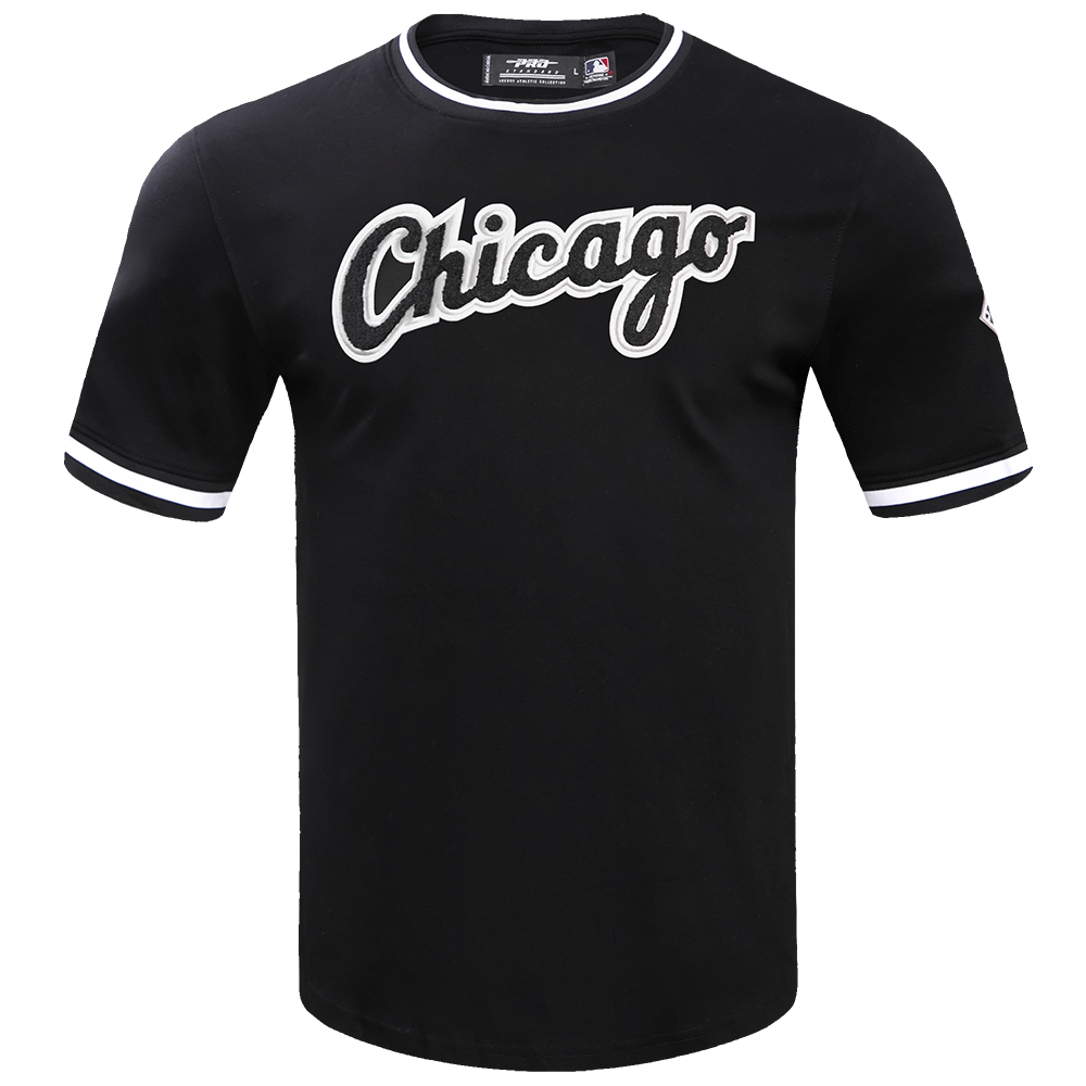 Black Chicago White Sox Pro Standard Logo Mashup Wool Varsity Heavy Jacket 3XL