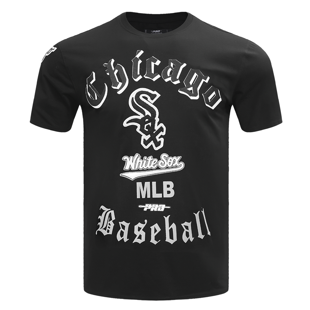MLB CHICAGO WHITE SOX OLD ENGLISH MEN S TOP BLACK Pro Standard