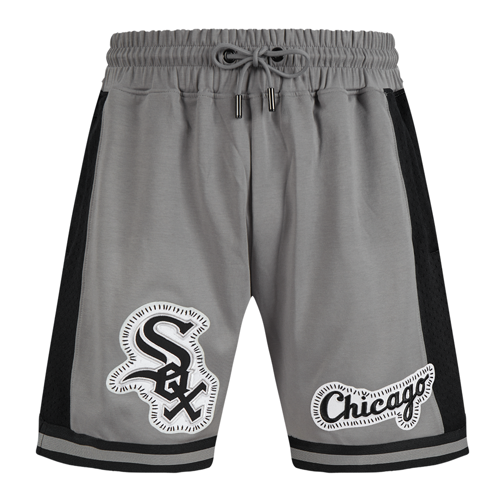 MLB CHICAGO WHITE SOX DIY PICK STITCH MEN'S DOUBLE KNIT 2.0 SHORT (GRAY/BLACK)