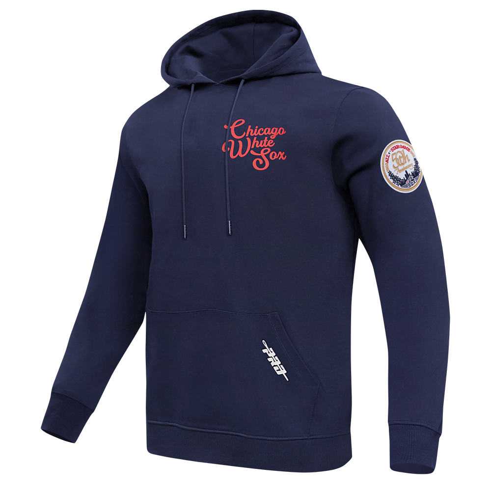 MLB CHICAGO WHITE SOX SOUVENIR MEN'S FLEECE PULLOVER HOODIE (MIDNIGHT NAVY)