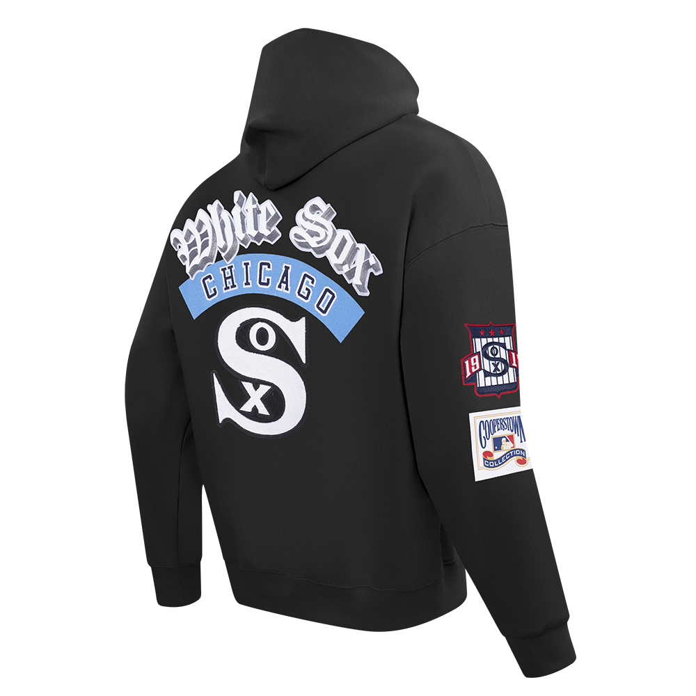 MLB CHICAGO WHITE SOX BEST OF MEN'S DROP SHOULDER FLC PO HOODIE (BLACK)