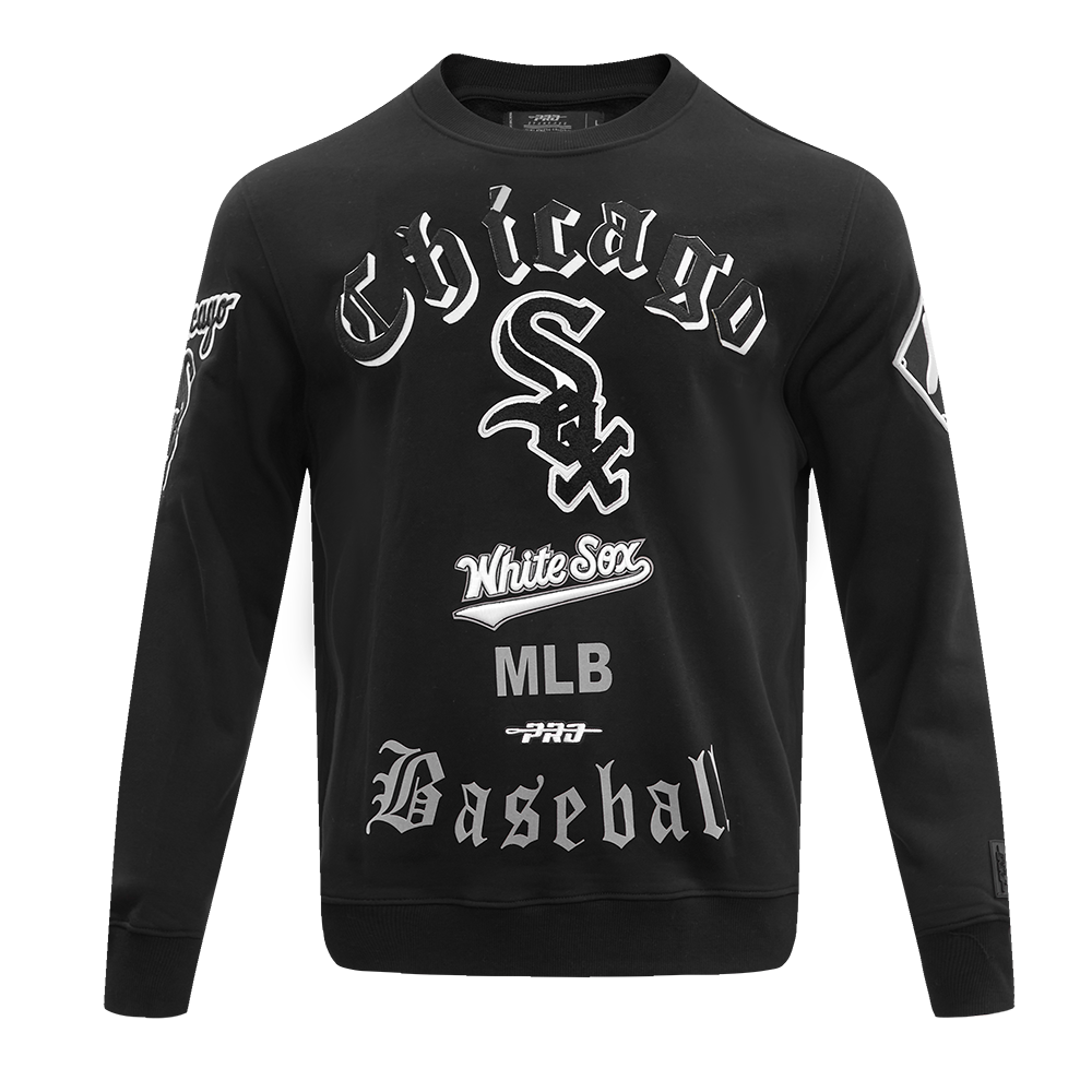 Vintage Black Chicago White Sox Cotton Crewneck Sweatshirt by Majestic