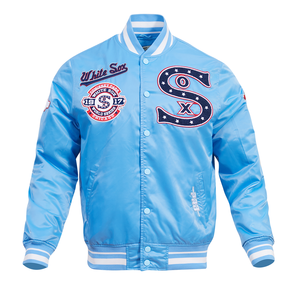 Men’s Pro Standard Chicago White Sox Satin Jacket Silver