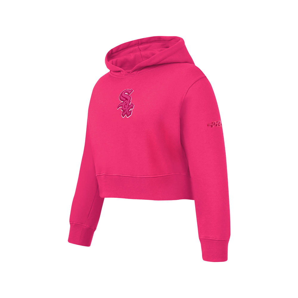 MLB CHICAGO WHITE SOX TRIPLE PINK BIG GIRLS FLEECE PO HOODIE (BEETROOT PURPLE)