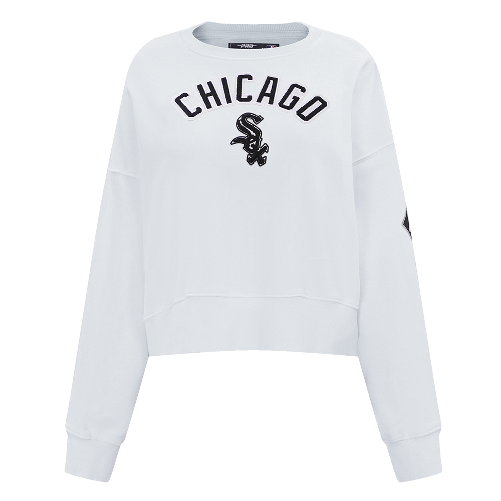 MLB CHICAGO WHITE SOX CLASSIC WOMEN S CREWNECK WHITE