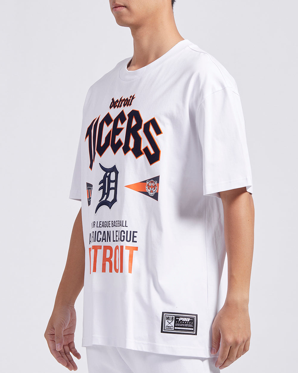 MLB DETROIT TIGERS CITY TOUR CJ DROP SHOULDER TEE (WHITE)