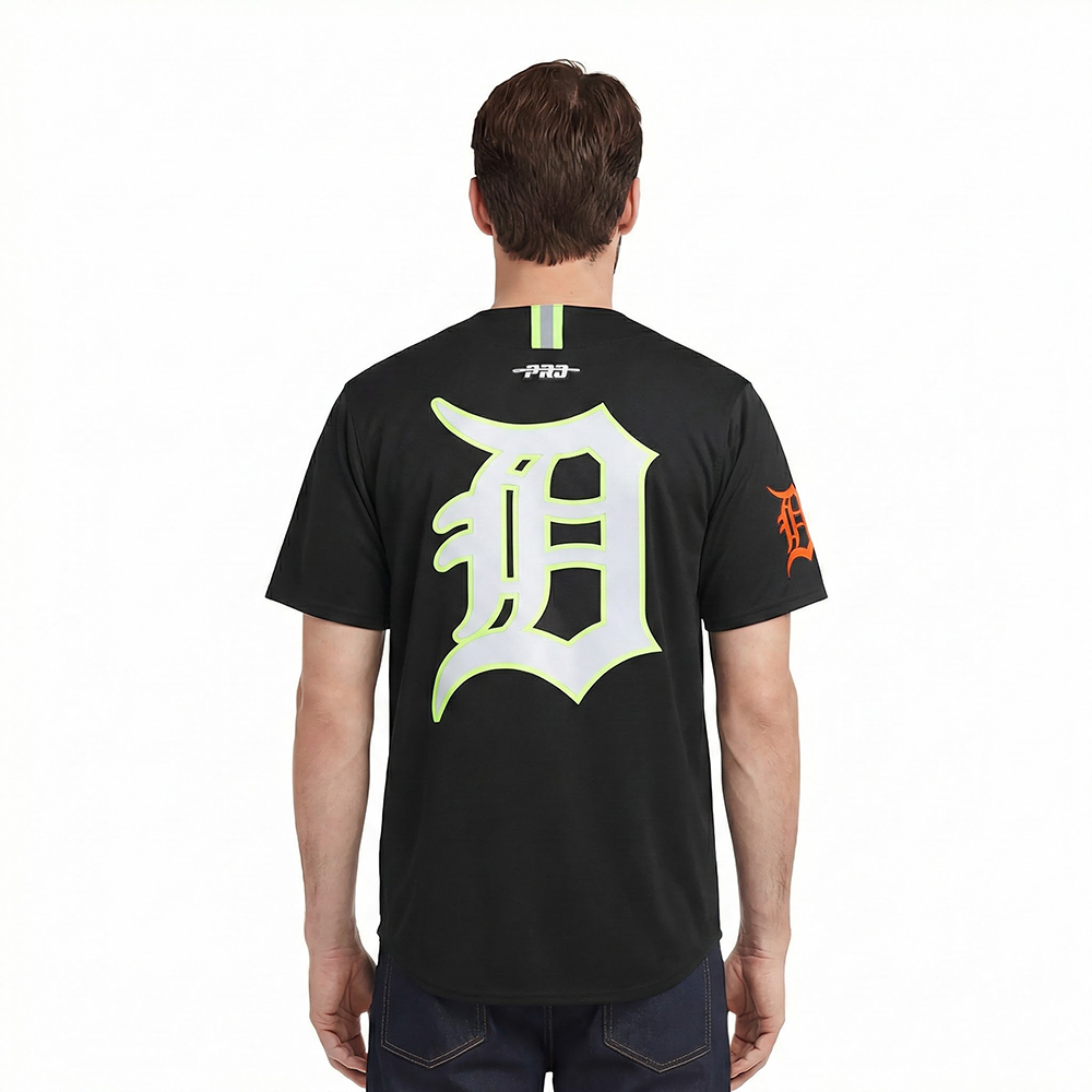 MLB DETROIT TIGERS UNDER THE LIGHTS MEN'S SINGLE JERSEY TEE (BLACK)