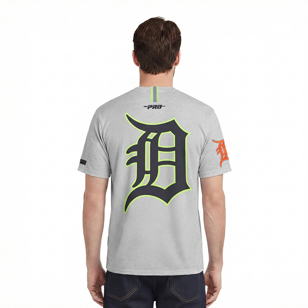 MLB DETROIT TIGERS UNDER THE LIGHTS MEN'S SINGLE JERSEY TEE (HEATHER GREY)