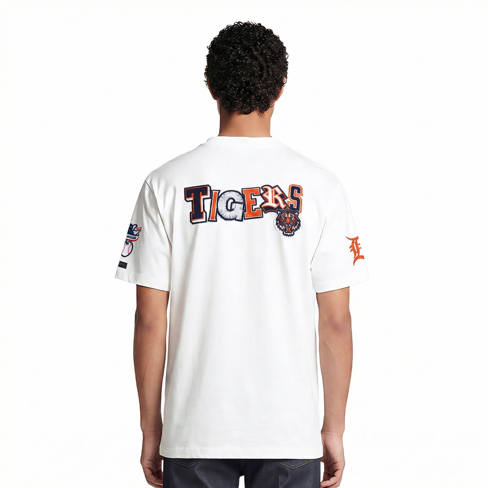 MLB DETROIT TIGERS CITY RANSOM MEN'S SINGLE JERSEY TEE (WHITE)