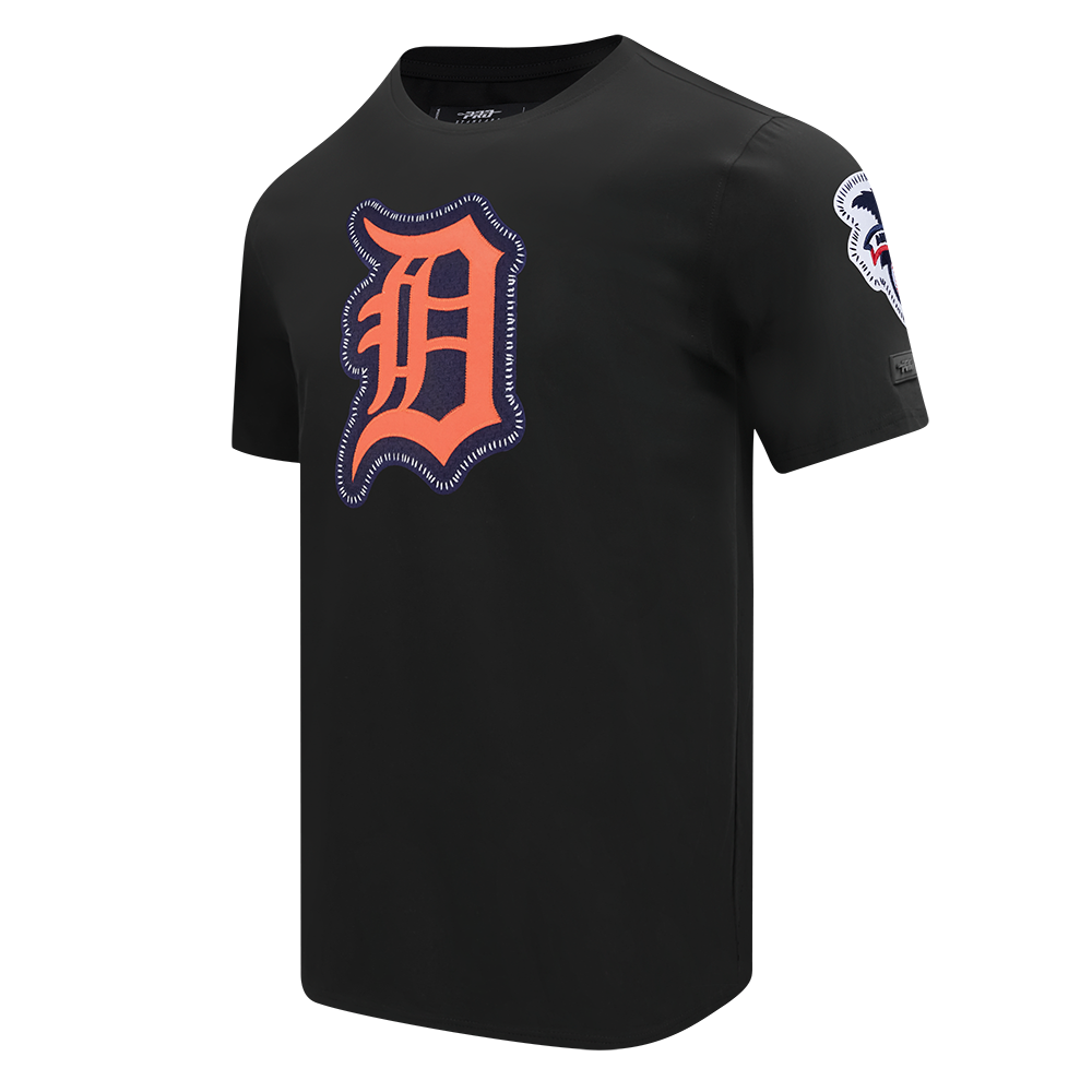 MLB DETROIT TIGERS DIY PICK STITCH MEN'S SINGLE JERSEY TOP (BLACK)