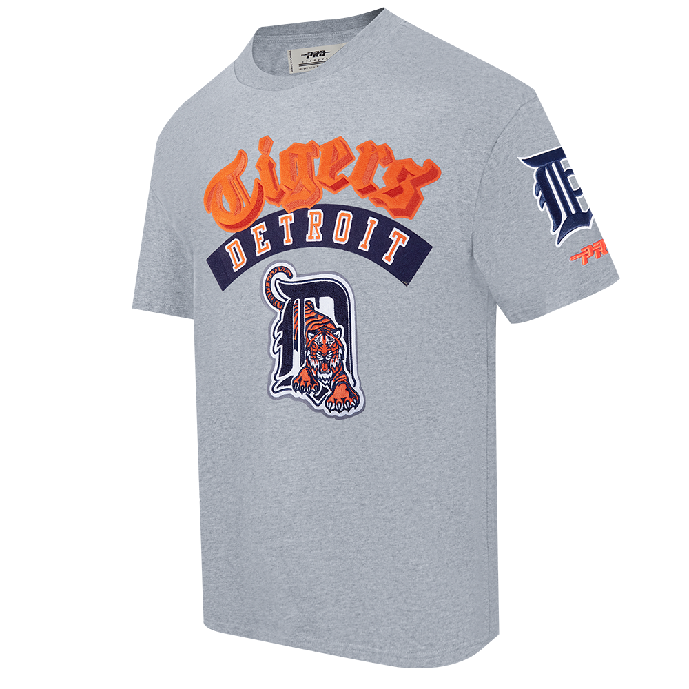MLB DETROIT TIGERS BEST OF MEN'S CJ DROP SHOULDER TEE (DARK HEATHER GRAY)