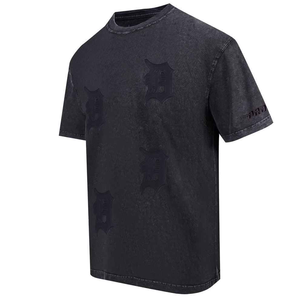 MLB DETROIT TIGERS WASHED VANGUARD MEN'S ENZYME WASH CJ DROP SHOULDE (WASHED BLACK)