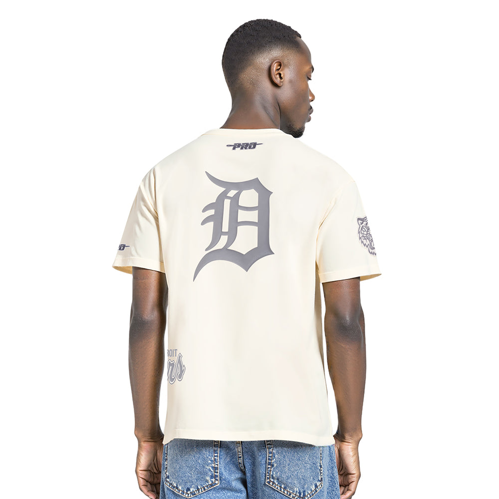 MLB DETROIT TIGERS STREET TEAM MEN'S CJ DROP SHOULDER TEE (EGGSHELL)
