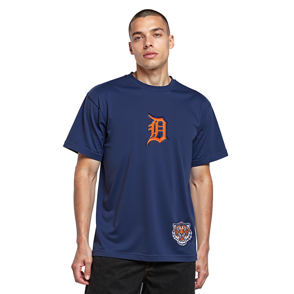 MLB DETROIT TIGERS WINGSPAN MEN'S CJ DROP SHOULDER TEE (MIDNIGHT NAVY)