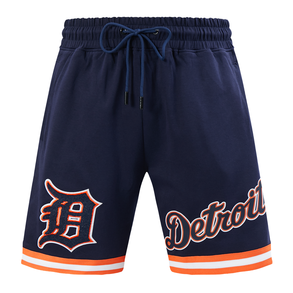 MLB DETROIT TIGERS CLASSIC CHENILLE MEN'S SHORT (MIDNIGHT NAVY/ORANGE)