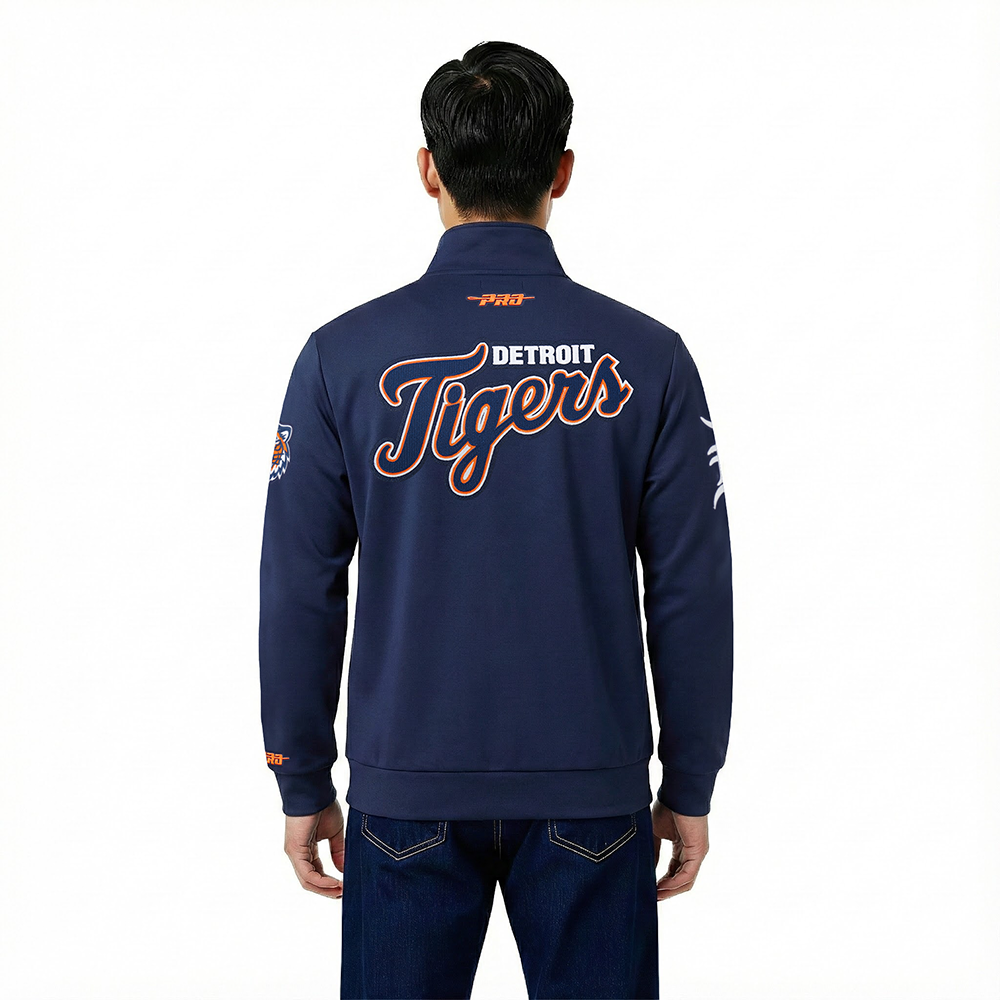 MLB DETROIT TIGERS CITY ARCH MEN'S FLC 1/4 ZIP (MIDNIGHT NAVY)