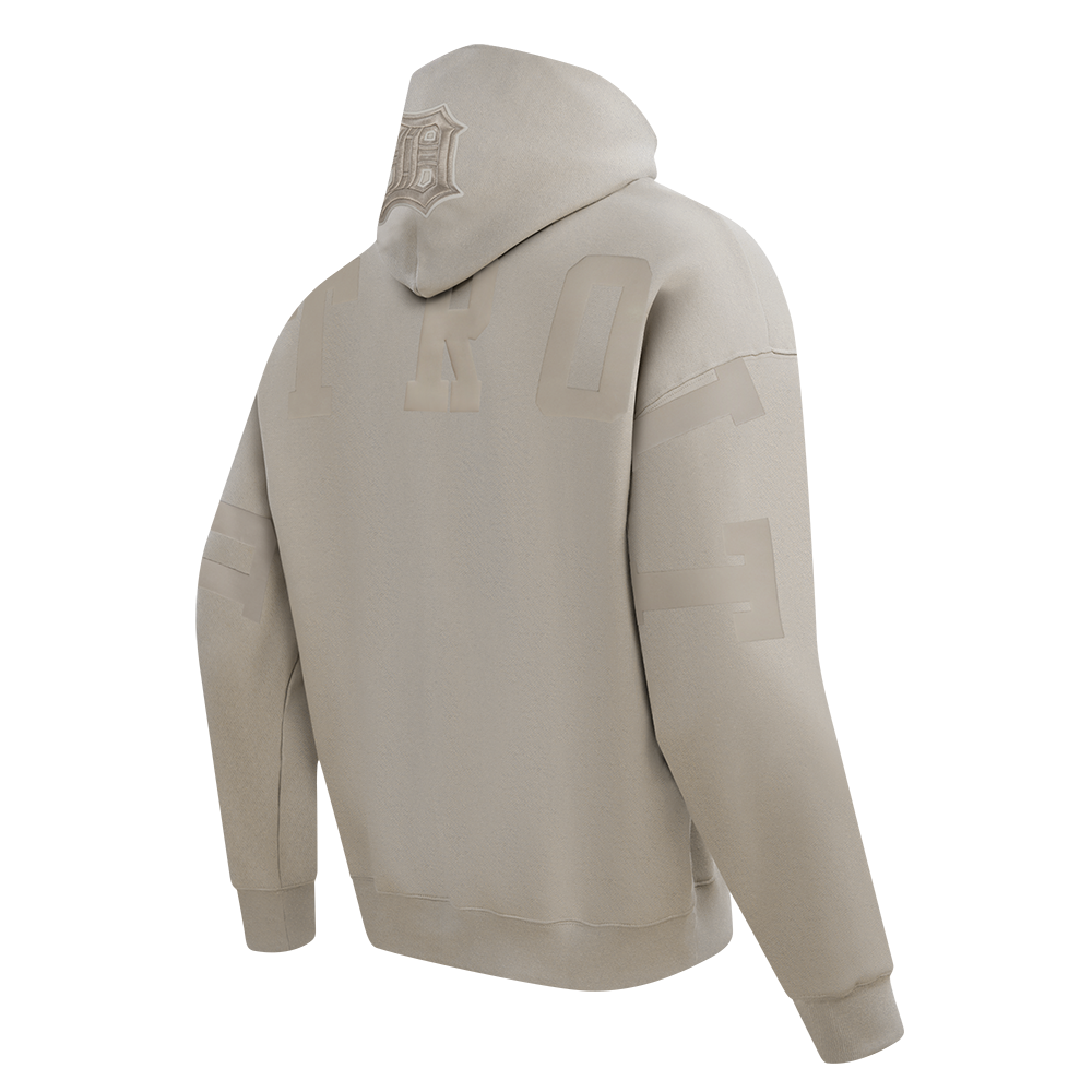 MLB DETROIT TIGERS WINGSPAN MEN'S DROP SHOULDER FLC PO HOODIE (TAUPE)