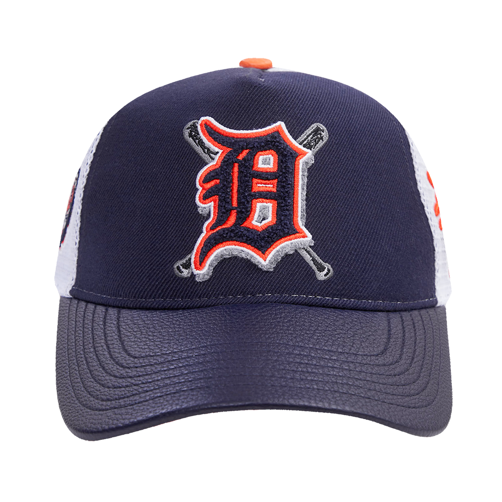 MLB DETROIT TIGERS MASHUP UNISEX STRAPBACK TRUCKER HAT MIDNIGHT NAVY Pro Standard