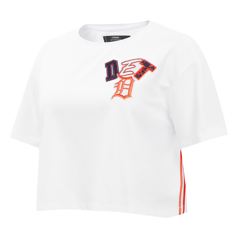 MLB DETROIT TIGERS CITY RANSOM WOMEN'S SJ BOXY TEE (WHITE)