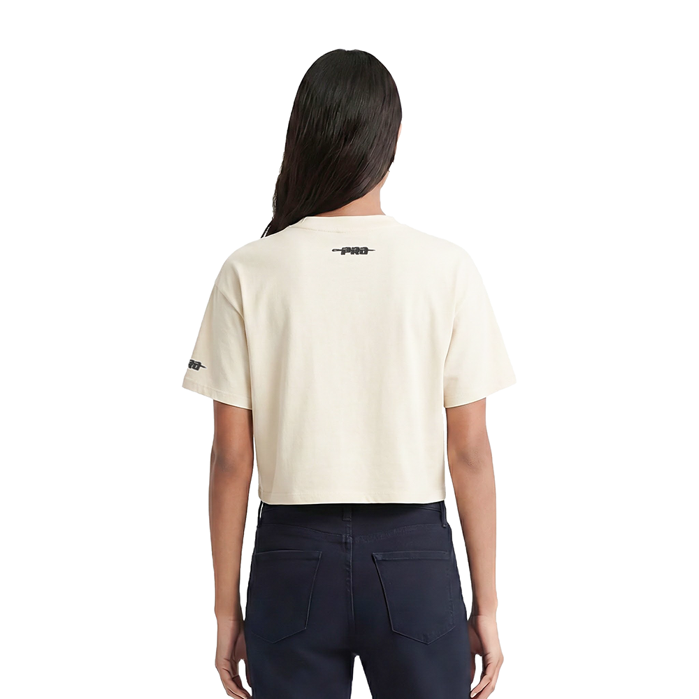 MLB DETROIT TIGERS RETRO CLASSICS WOMEN'S S/S BOXY TOP (EGGSHELL)
