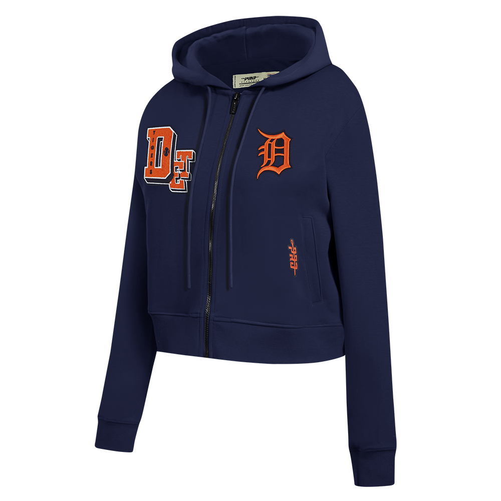 MLB DETROIT TIGERS BEST OF WOMEN'S FLC FZ HOODIE (MIDNIGHT NAVY)