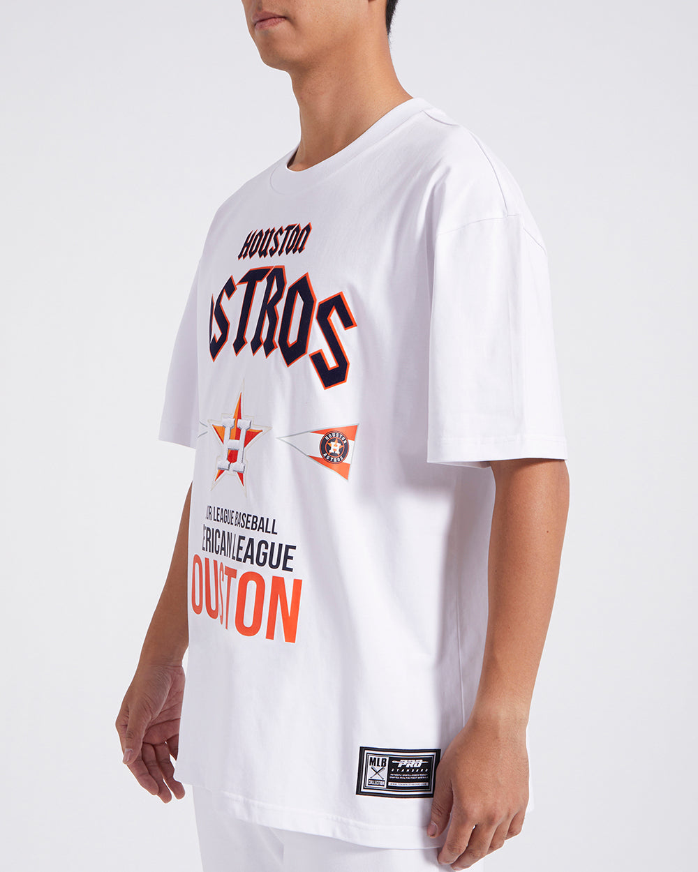 MLB HOUSTON ASTROS CITY TOUR CJ DROP SHOULDER TEE (WHITE)