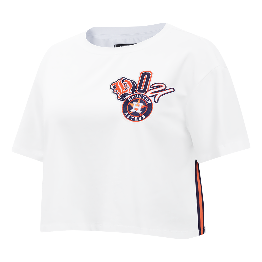 MLB HOUSTON ASTROS CITY RANSOM WOMEN'S SJ BOXY TEE (WHITE)