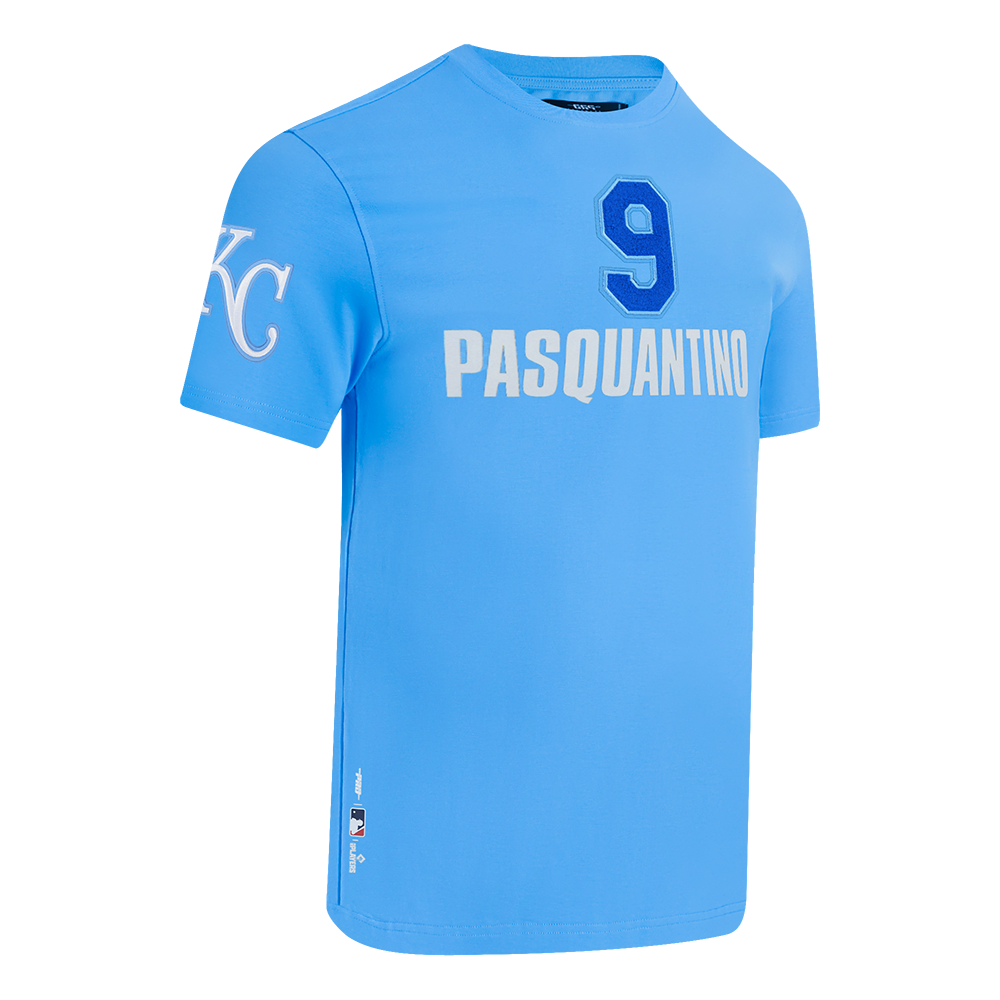 MLB KANSAS CITY ROYALS VINNIE PASQUANTINO #9 CLASSIC M SINGLE JERSEY MEN'S TOP (UNIVERSITY BLUE)