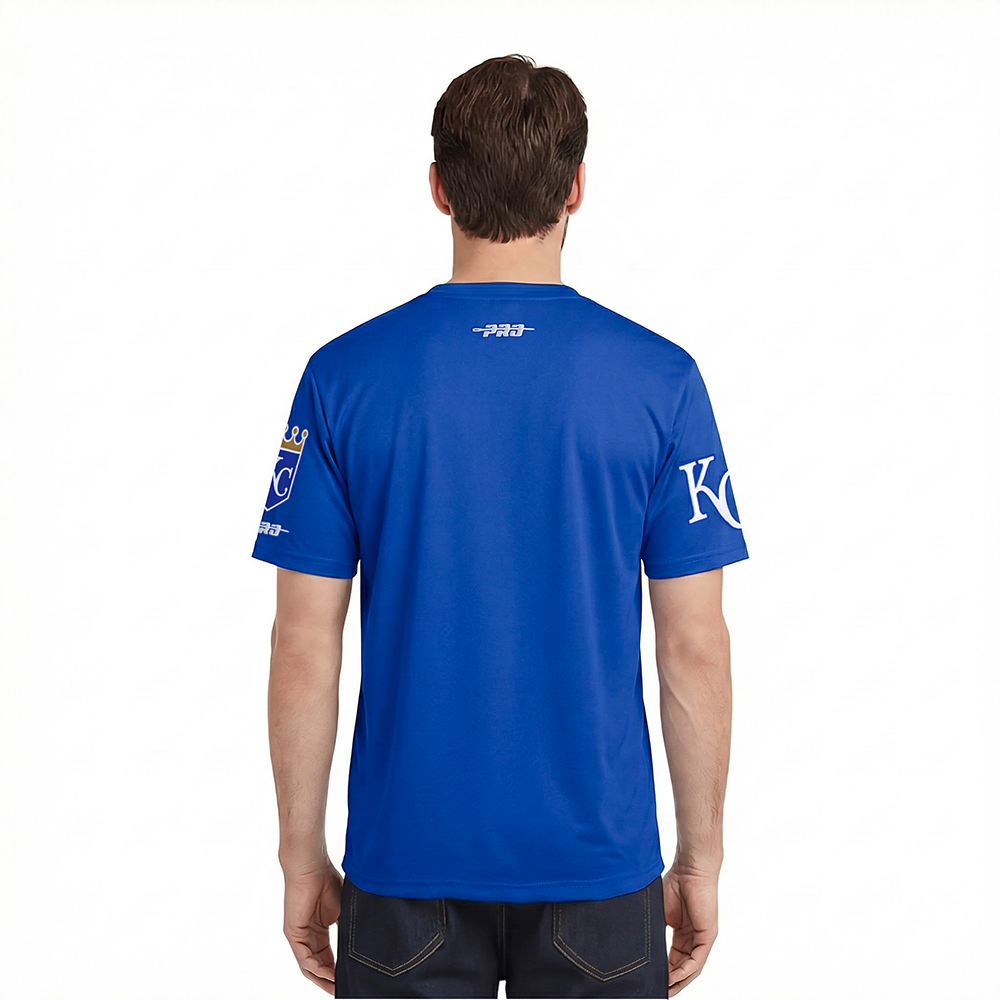 MLB KANSAS CITY ROYALS CLASSIC CHENILLE MEN'S SJ TEE (ROYAL BLUE)