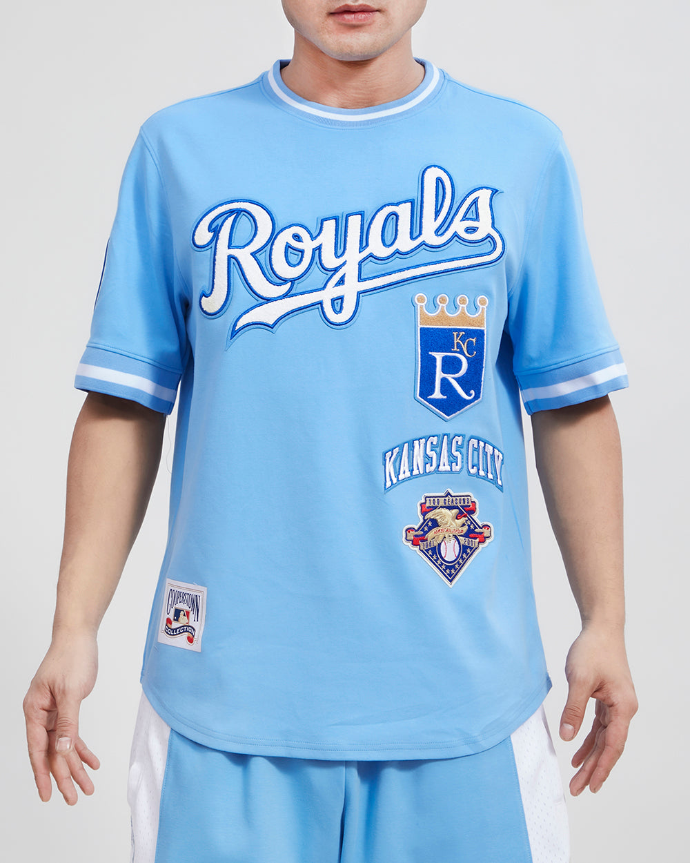 MLB KANSAS CITY ROYALS RETRO CLASSIC MEN'S TOP (UNIVERSITY BLUE)
