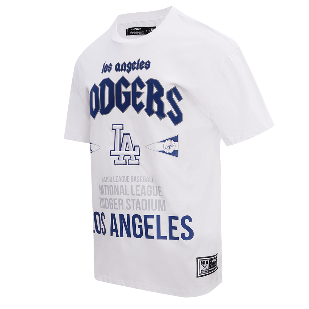 MLB LOS ANGELES DODGERS CITY TOUR CJ DROP SHOULDER TEE (WHITE)