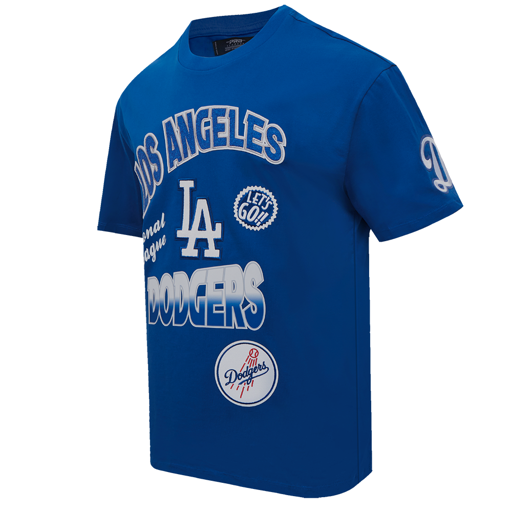 MLB LOS ANGELES DODGERS TURN IT UP MEN'S CJ DROP SHOULDER TEE (DODGER BLUE)
