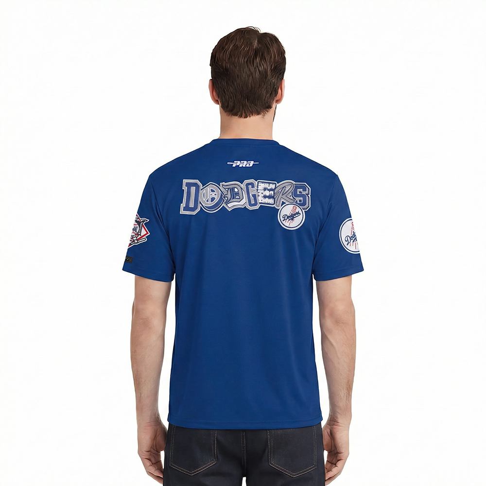 MLB LOS ANGELES DODGERS CITY RANSOM MEN'S SINGLE JERSEY TEE (DODGER BLUE)