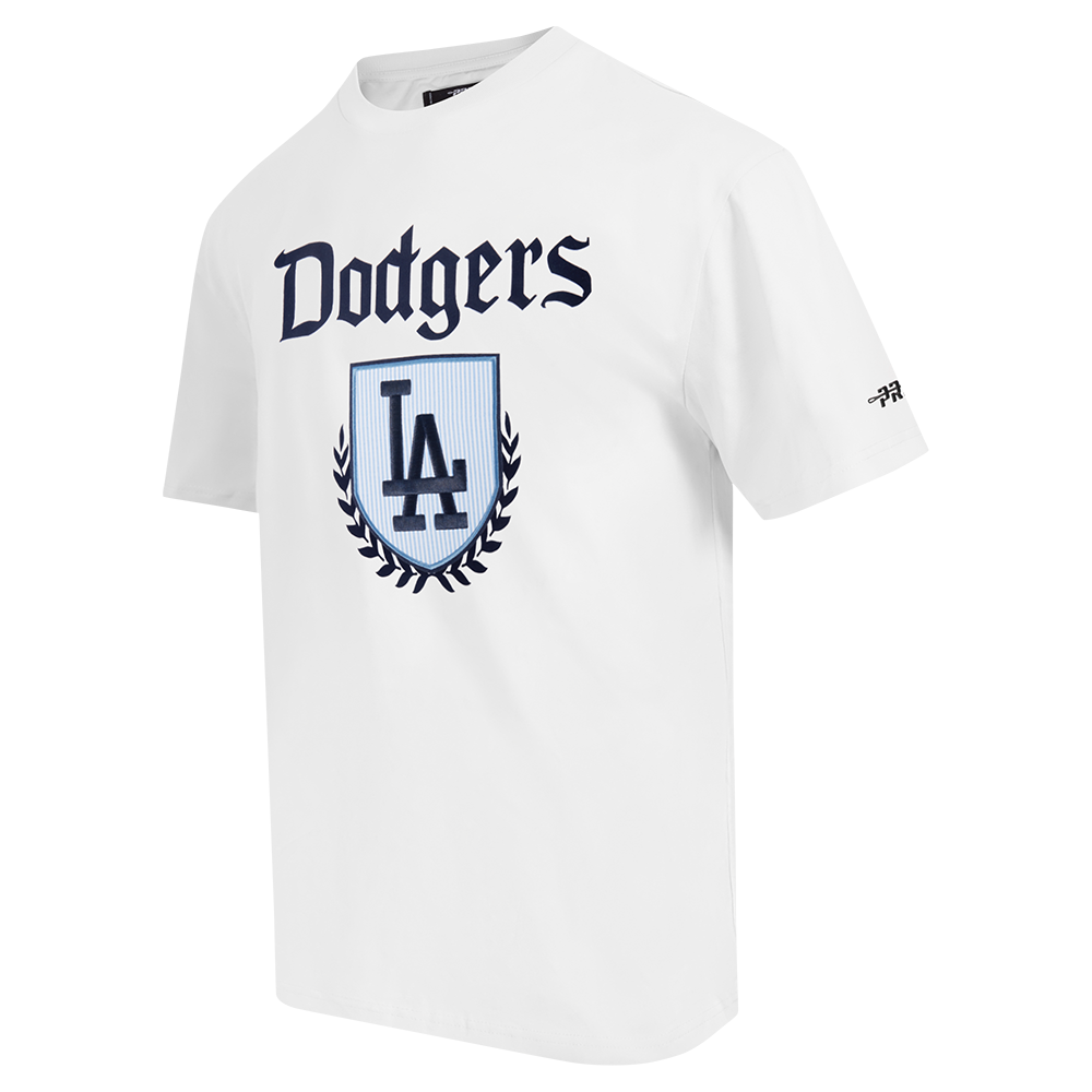 MLB LOS ANGELES DODGERS COUNTRY CLUB MEN'S COTTON JERSEY DROP SHOULDER TOP (WHITE)