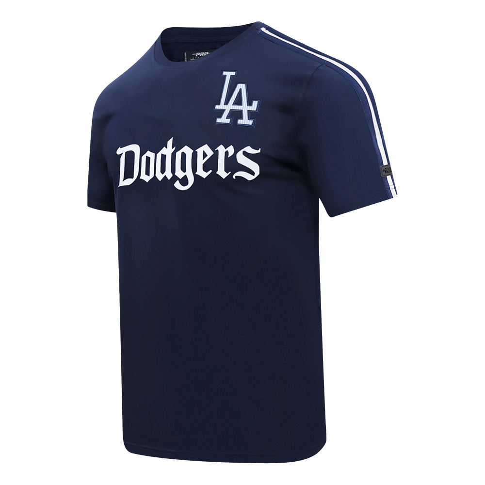 MLB LOS ANGELES DODGERS COUNTRY CLUB MEN'S SINGLE JERSEY STRIPED TOP (MIDNIGHT NAVY)